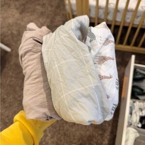 3 pack microfiber crib sheets